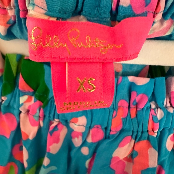 Lilly Pulitzer Blakely  Off-The-Shoulder
Turquoise Shore I Spy Engineered Woven - Picture 2 of 5